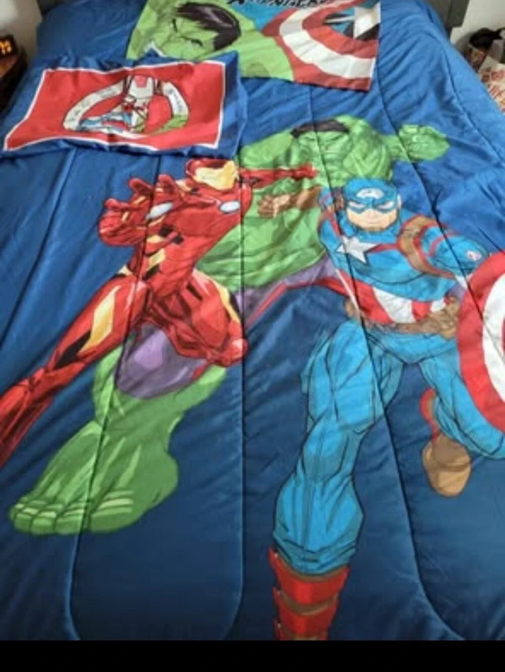 Marvel Avengers Twin Comforter Set And Curtains